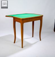Table à jeux en noyer et bois de placage (bois de rose, pali… (photo 6)