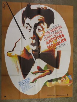 an old movie poster of a man with a knife in his hand