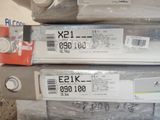 three boxes of electronic appliances stacked on top of each other