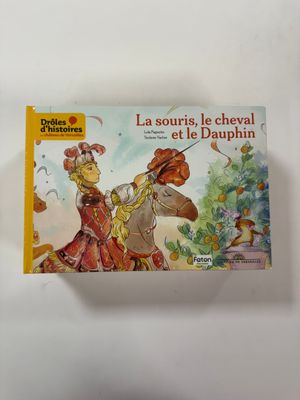 a picture of a children ' s book with a picture of a woman riding a horse