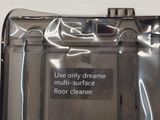 a close up of a plastic case with a sticker on it