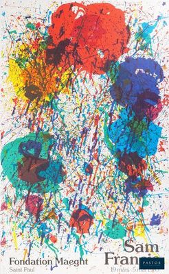 La couverture du livre, intitulé « Foundation Magnet », présente des éclaboussures de peinture colorées sur un fond blanc.