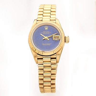 ROLEX LADY DATEJUST Montre bracelet de dame en or 18K (750 m…