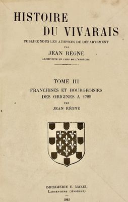 an old book with a coat of arms and a coat of arms on it