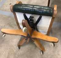 Fauteuil de bureau pivotant à roulettes de style Anglais, ty… (photo 6)