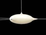 a white light that is hanging from the ceiling