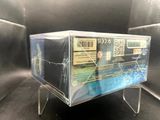 a clear box with a picture of a person on it