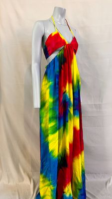 a woman ' s colorful dress on a mannequin mannequin mannequin mannequin mannequin mannequin mannequin mannequin