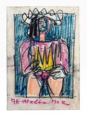 an image of a drawing of a woman with a crown on her head