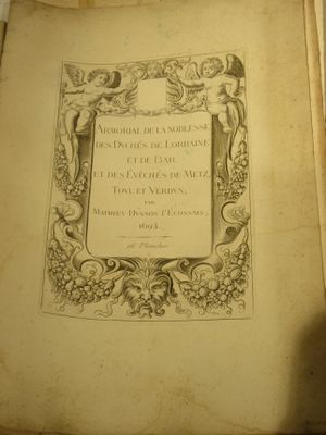 an old book with a picture of a bird on it