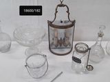 many glass items that are sitting on a table