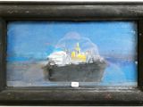 a picture of a picture of a ship in a picture frame