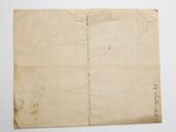 an old piece of paper with a piece of writing on it