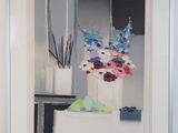 a picture of a painting of flowers in a vase