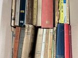 a box full of books that are sitting in it