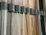 a lot of different types of metal pipes on the wall