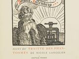 an old book with a picture of a man with a beard