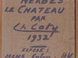 graffiti on the side of a building reads, we ' ve herbes le chateau bar