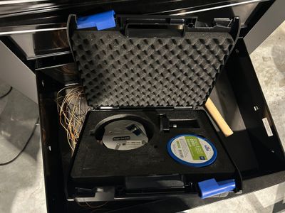 a black case with a tool inside of it