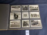 an old photo of a book with pictures of people