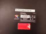 a label on a laptop that says supatablette 01
