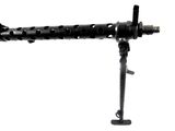 an image of a machine gun on a tripod with a white background
