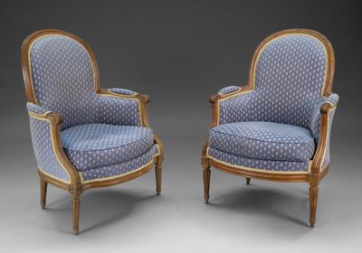paire de fauteuils de style louis xvi