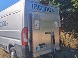 a van that is parked on the side of the road