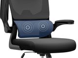an image of a computer chair with a seat cushion on top of it