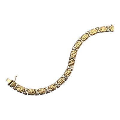 BRACELET en or jaune poids 21.6 g long 19 cm - Photo 1