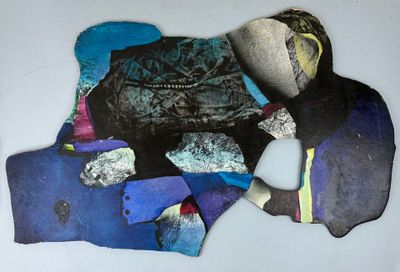 Gilou BRILLANT (1935) Composition abstraite Technique mixte …