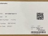 a picture of a card with a qr code on it