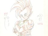 drawing of a young vegeta from dragon ball z