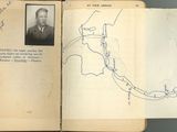 un livre sur lequel figurent la photo d'un homme et une carte