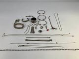 many different types of jewelry on the table