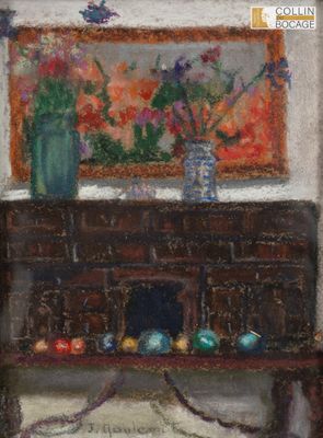 Jean GOULEMOT (1937-2023) Lot de deux pastels