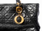 chanel black quilted leather tote bag with gold hardware