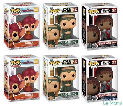 Lot de 6 figurines Funko Pop! dont des licences Star Wars.