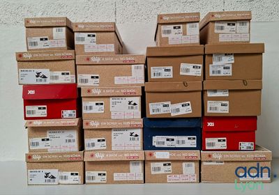 a lot of boxes that are stacked on top of each other