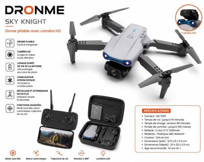 a close up of a box with a remote control and a drone