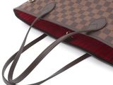 louis vuitton damier canvas and leather tote bag