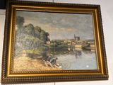 une photo d'un tableau accroché au mur