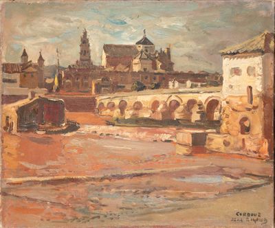 444. Jean RIGAUD (1912-1999).Vue de Cordoue.