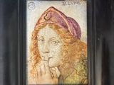 une image représentant un tableau où l'on voit une femme, la main posée sur le menton