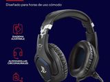 a close up of a pair of headphones on a blue background
