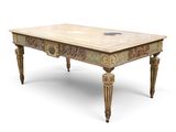 an image of a table with a marble top on a white background
