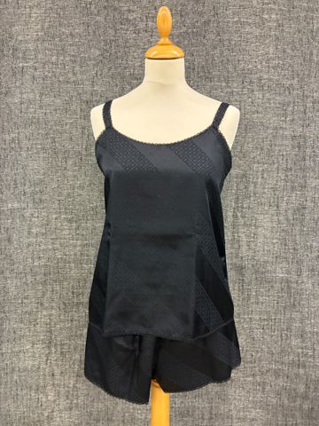 GIVENCHY Lingerie de nuit – Ensemble de lingerie en soie noir, dé...