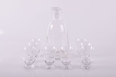 DAUM Carafe à cabochon et 8 verres - Photo 1