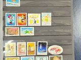a picture of a book that has stamps on it