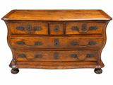 une image représentant une commode en bois avec un tiroir en dessous